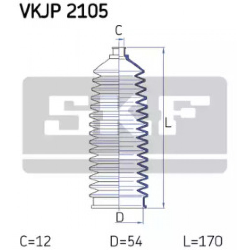 VKJP 2105 SKF - Пильовик привідного валу